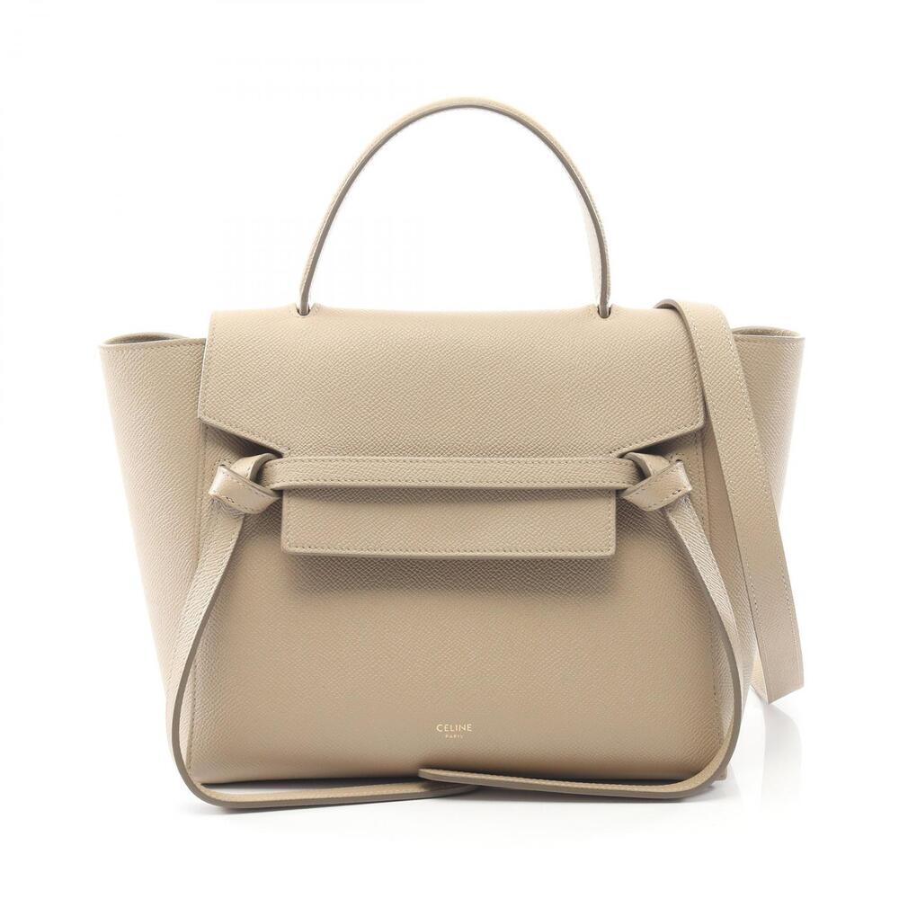 Celine BELT BAG Handbag Leather Beige